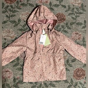 Hooded old rose floral jacket H&M NWT 3T